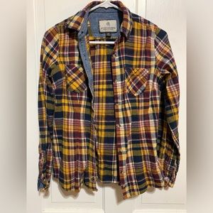 Legendary Whitetails XS Yellow Plaid Flannel